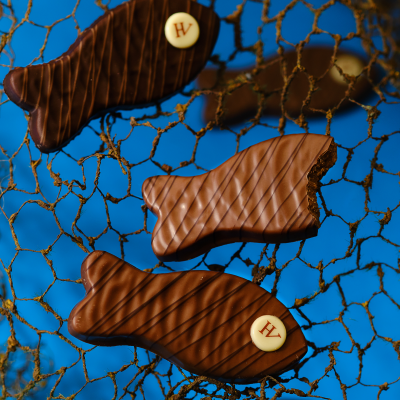 Poisson d'Avril Bouchées Noir x2