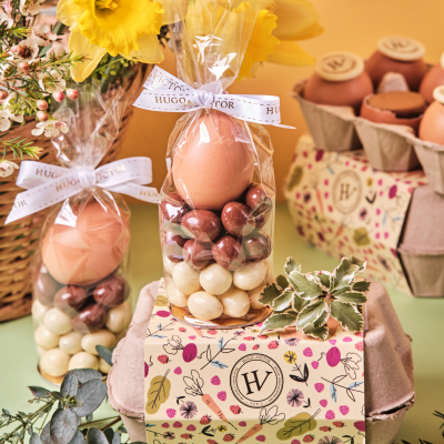 Coquille Oeuf Praliné et Praliné Feuilleté | Chocolatier de Luxe Paris