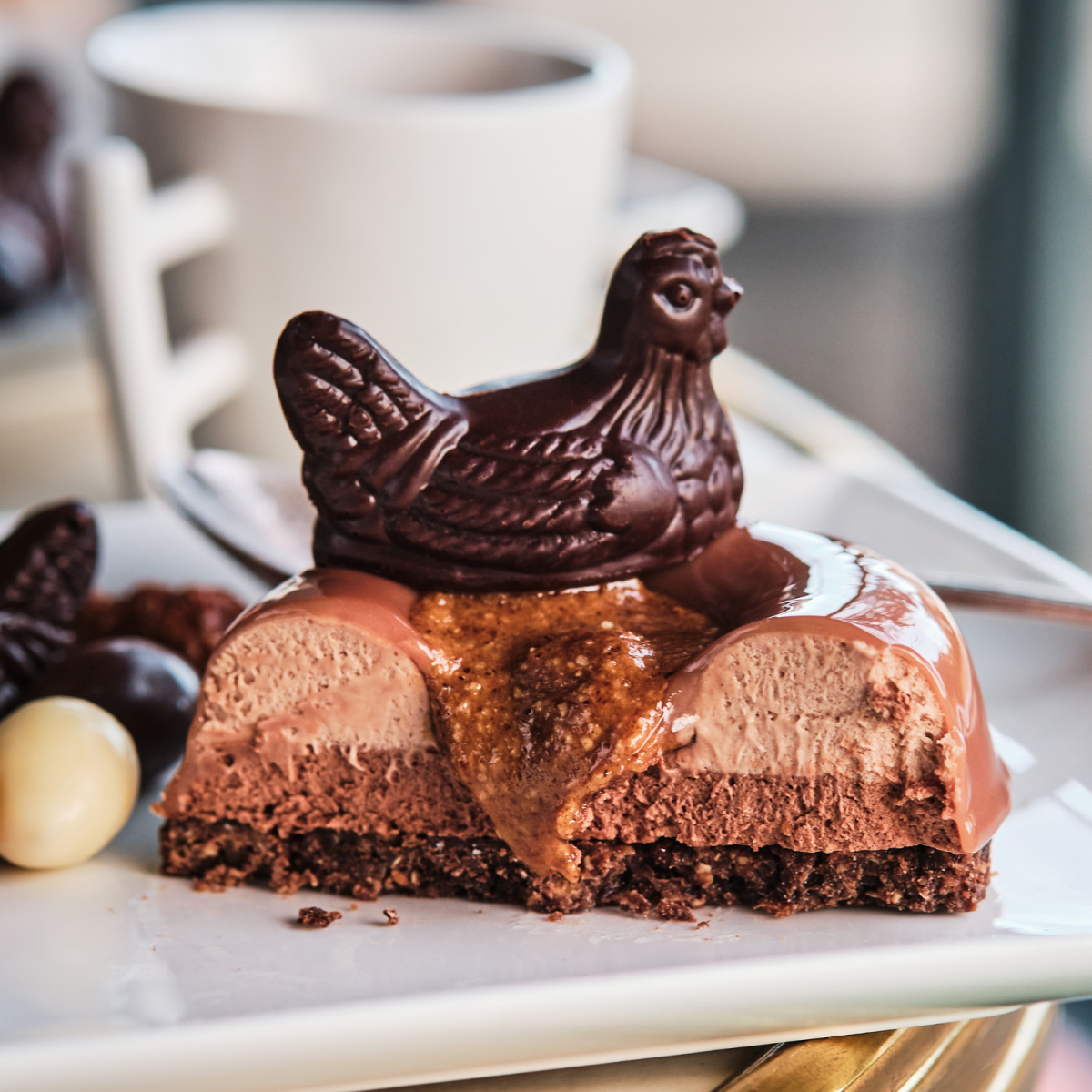 Coquette la Poulette au Chocolat Noir