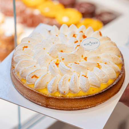 Tarte mandarine meringuée à partager