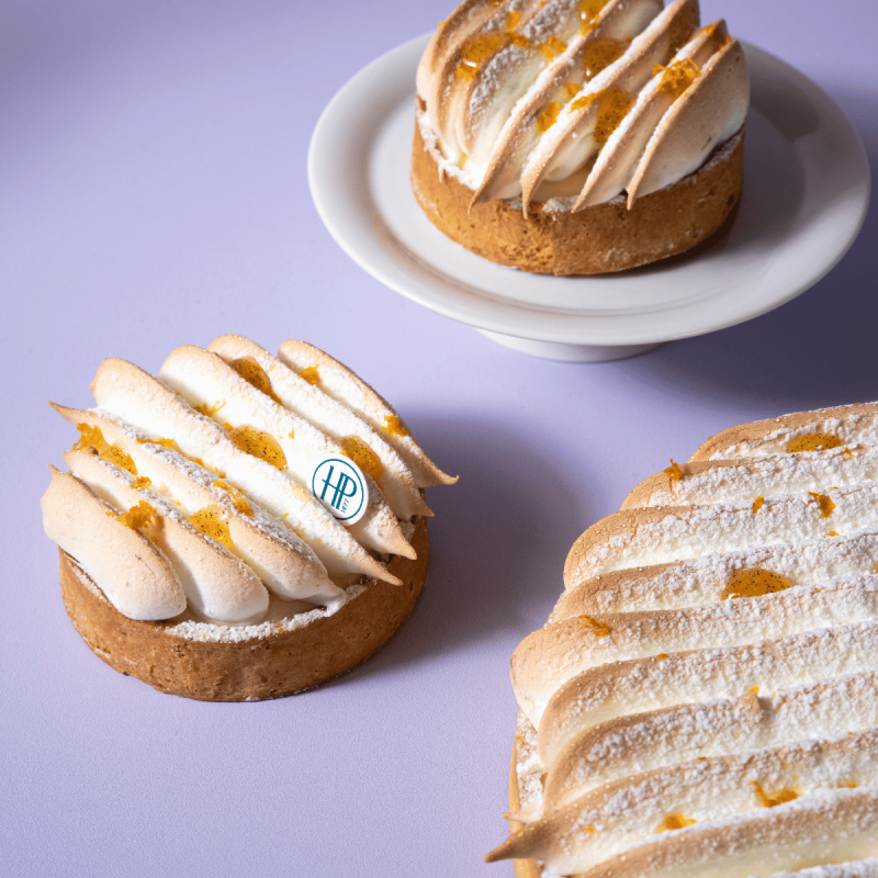 Tarte mandarine meringuée à partager