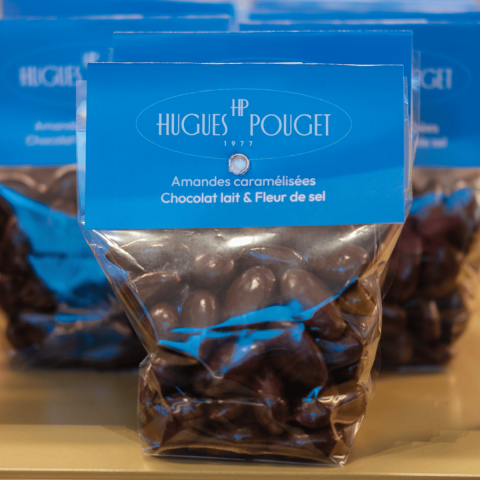 Amandes Caramélisées Chocolat au Lait & Fleur de Sel | Hugues Pouget