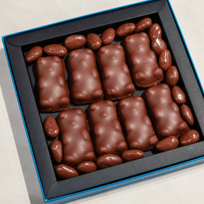 Coffret Cadeau Oursons Guimauve Vanille & Amandes Lait