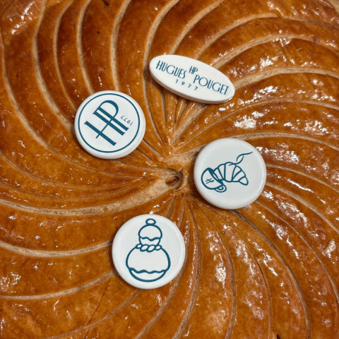 Fève céramique française - Epiphanie 2026 - Pâtissier de Luxe - Paris