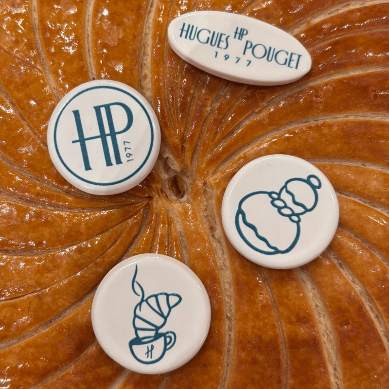 Fève céramique française - Epiphanie 2026 - Pâtissier de Luxe - Paris