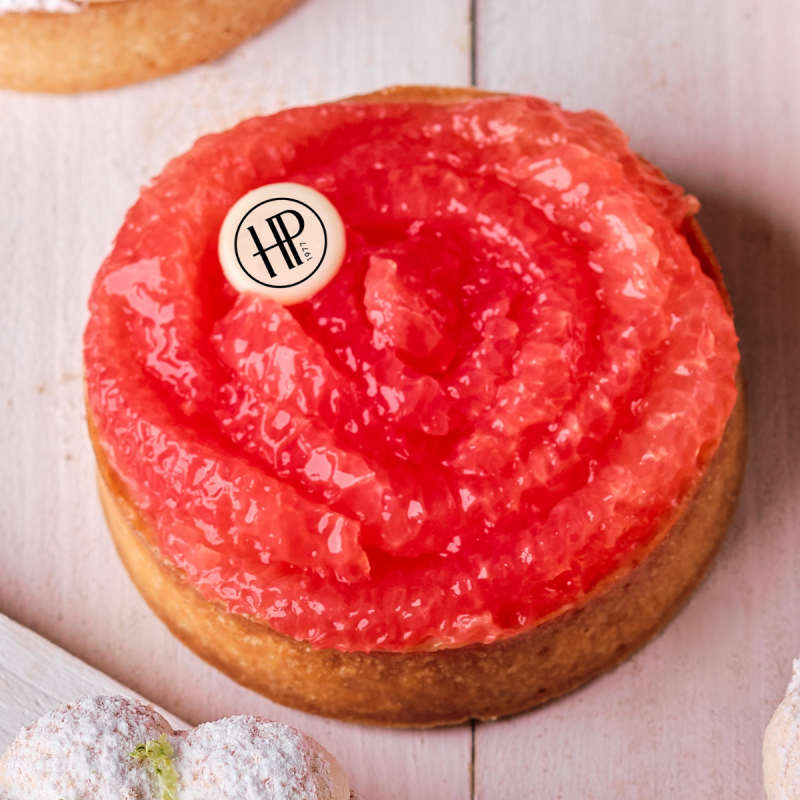 Tarte Pétale de pamplemousse - Pâtissier Chocolatier - Paris