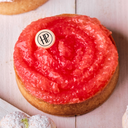 Tarte Pétale de pamplemousse - Pâtissier Chocolatier - Paris