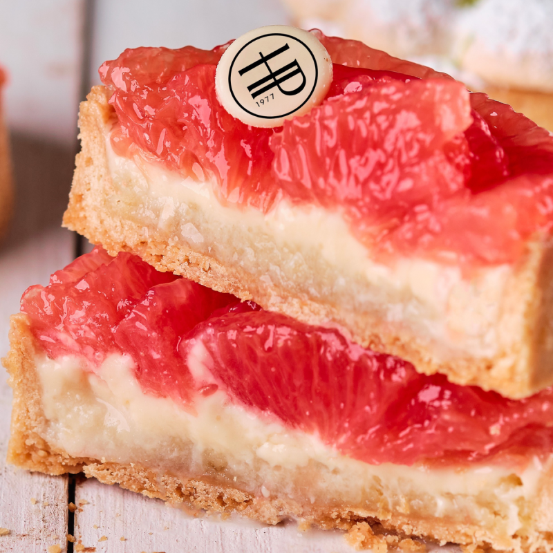 Tarte Pétale de pamplemousse - Pâtissier Chocolatier - Paris