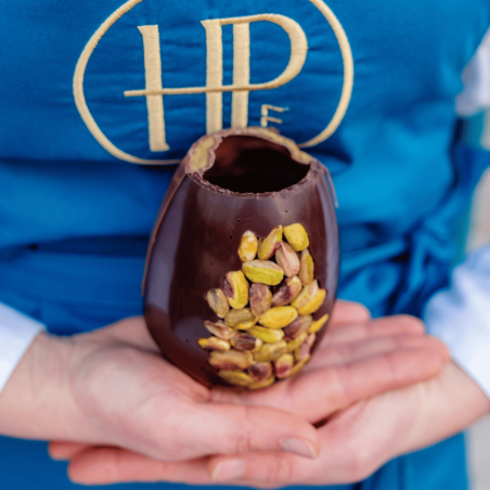 Oeuf de Pâques Pistache Chocolat Noir & Lait