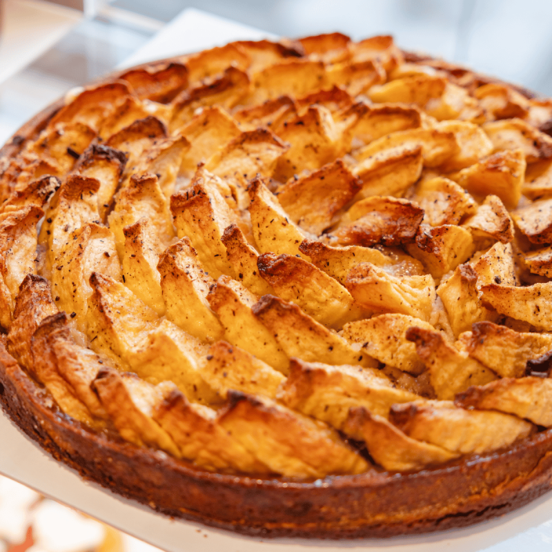 Tarte Pomme Bourdaloue | Pâtisserie Hugues Pouget | Champion de France