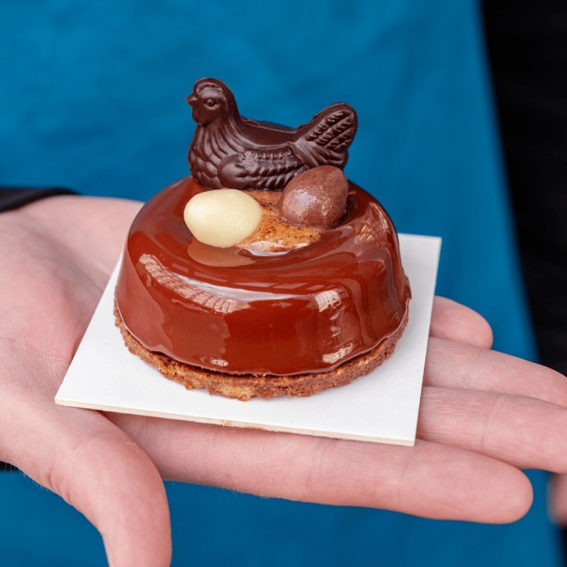 Entremets de Pâques Chocolat Praliné - Pâtissier-Chocolatier Paris
