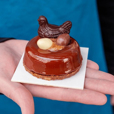 Entremets de Pâques Chocolat Praliné - Pâtissier-Chocolatier Paris