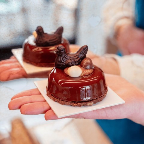 Entremets de Pâques Chocolat Praliné - Pâtissier-Chocolatier Paris