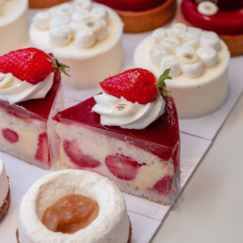 Part de Fraisier de luxe - Pâtisserie Hugues Pouget