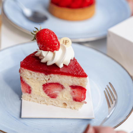 Part de Fraisier de luxe - Pâtisserie Hugues Pouget
