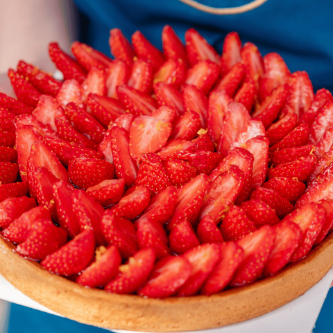 Tarte Fraise aux zestes de citron